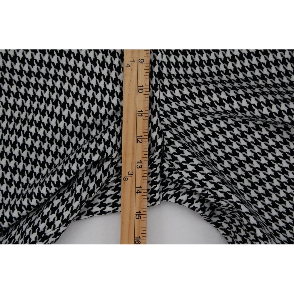Who What Wear Pants Womens 14 Black White‎ Houndstooth Ankle Tapered Ponte - Picture 6 of 8